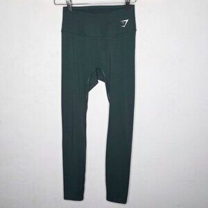 Gymshark Womens TRAINING LEGGINGS Dark Green Medium M